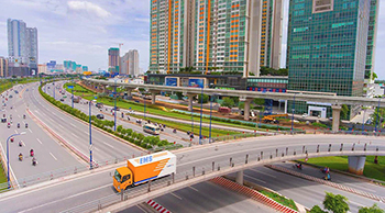 EMS Vietnam delivery lorry