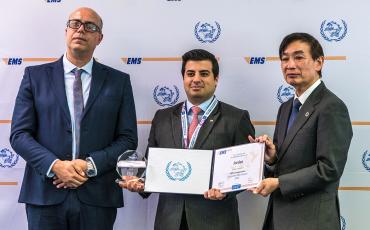 Jordan EMS Customer Care award winner