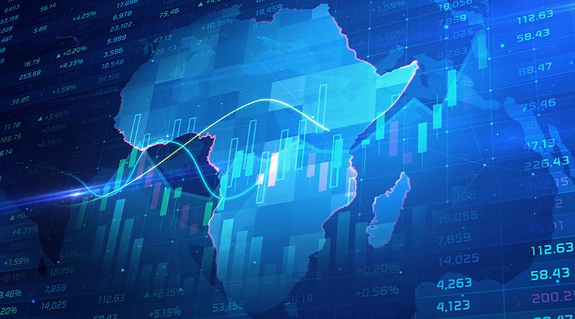 Africa map image with graphs