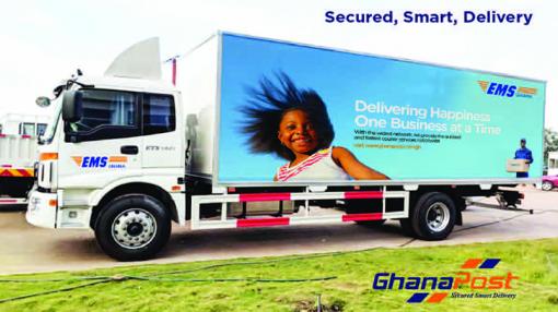 EMS Ghana delivery lorry
