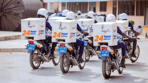 Ghana Post's delivery vehicles